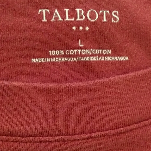 Talbots 3/4 Sleeve Tee - Picture 3 of 3